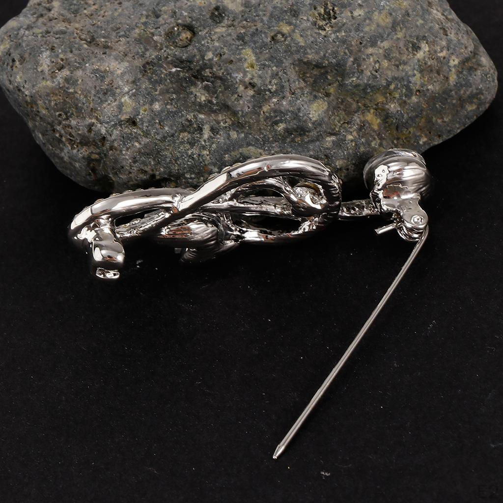 1 Piece Brooch Music Symbol Shape Rhines Pins For Unisex