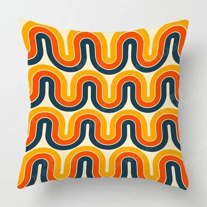 Nordic Fall Home Decor Autumn Throw Pillow Case Sofa Cushion Cover Modern  Geometry