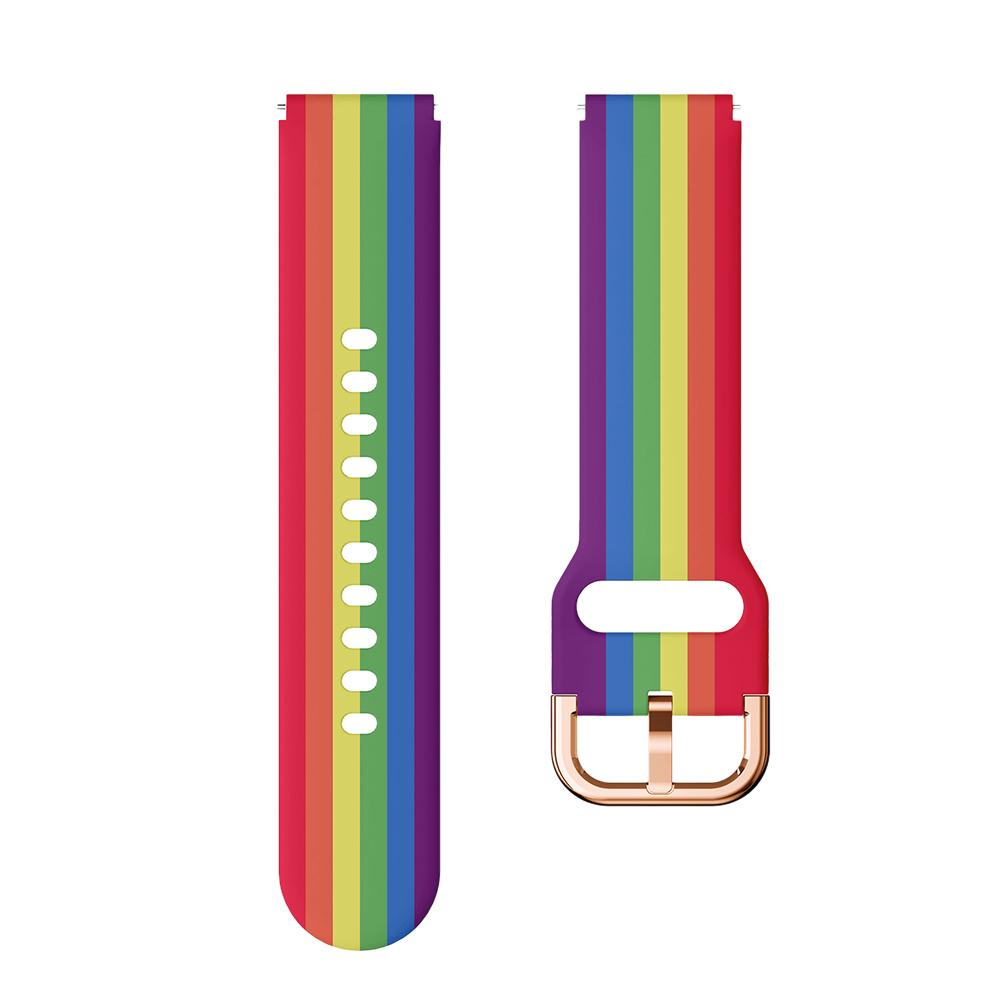 Cinturino Stampato da 18 mm per Huawei GT5 41mm/GT5pro 42mm Girasole/rosa/Arcobaleno Cinturino in Silicone per Huawei Watch GT4 41mm Cinturino