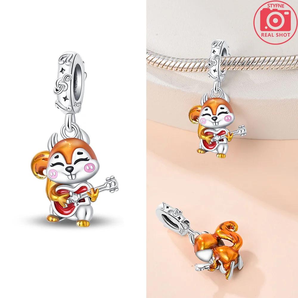 Pendant Charms Beads Original Copper Pink High Heels Girl'S Suitcase Airplane Fit Bracelet Delicate Women Diy Holiday Gift