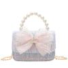 Adorable Mini Canvas Children's Crossbody Bag With Cute Bow And Chic Design