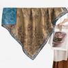 Chinese Style Peony Velvet Square Scarf 91 Women's Spring and Autumn Silk Scarf Shawl Two-color Different-faced Scarf Mother Gift