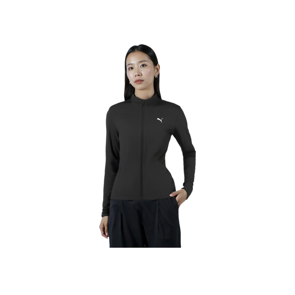 Puma Moisture Wicking Quick Dry Tight Training Zip Long Sleeve Jacket Women jackets 689515-01
