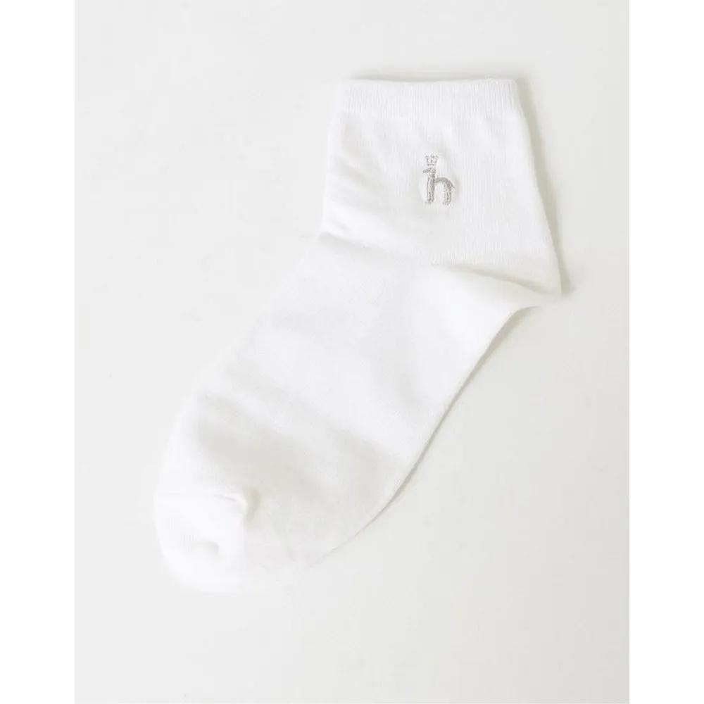[26FW] [HAZZYS DAILY] Puppy Embroidery 3-Color Women's Short Ankle Socks 3-Piece Set HISS6F200WT