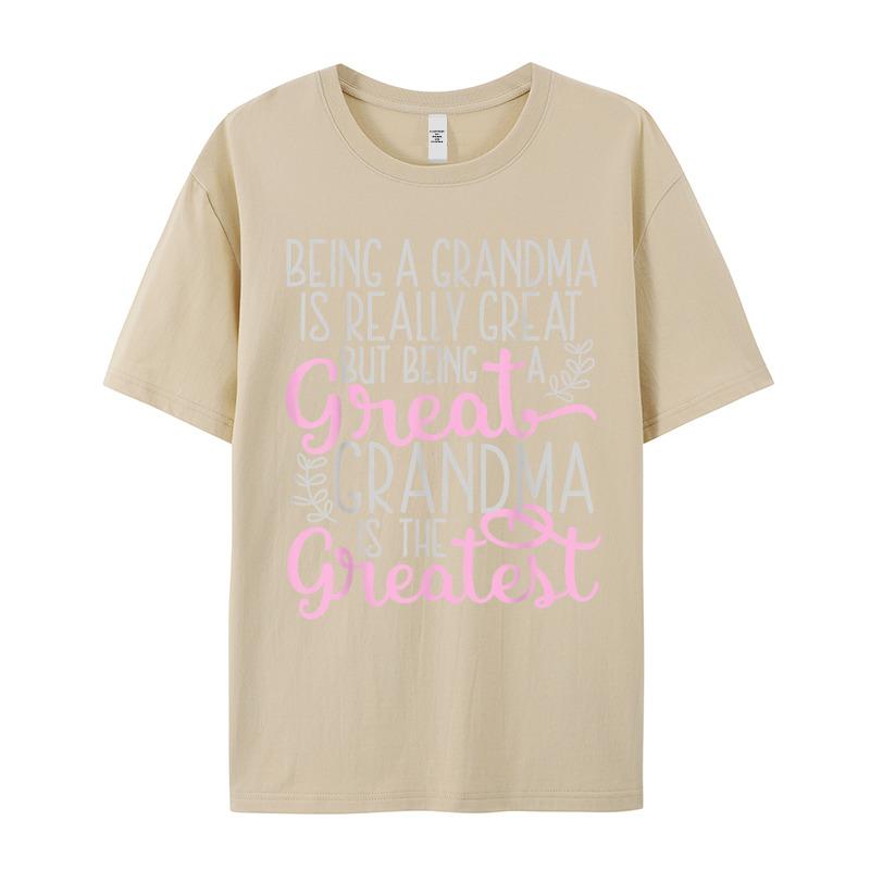 Funky Funny Great Grandma Saying Outdoor Short Sleeve Tshirt Father Day Oneck Pure Cotton Tops Tees Grandpa Tee Shirts Cool