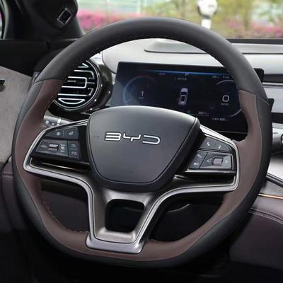 Autolenkradbezug Geflochten Für BYD Song Plus Dmi Song Pro EV Neue Energie BYD Qin Plus Lenkradabdeckung Wrap Auto Innenraum