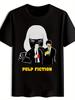 Pulp Fiction Graphic Print T-shirt - Black