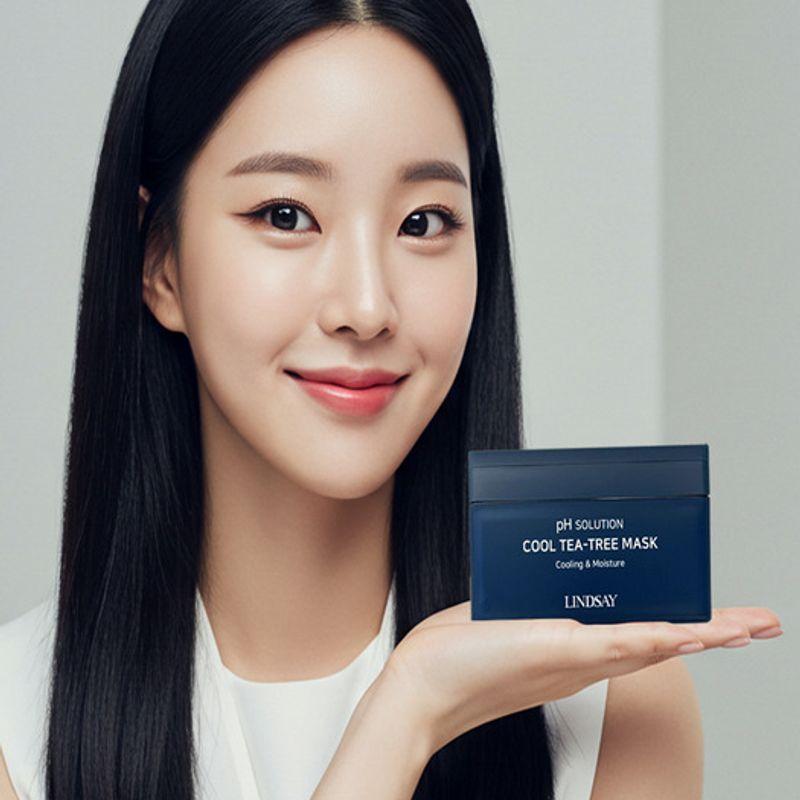 

Lindsay s PH Solution Cool Tea Tree 300g (24 sheets) Mask Pack, Use One Pack a Day PH Solution Cool Tea Tree 300g (24 sheets)