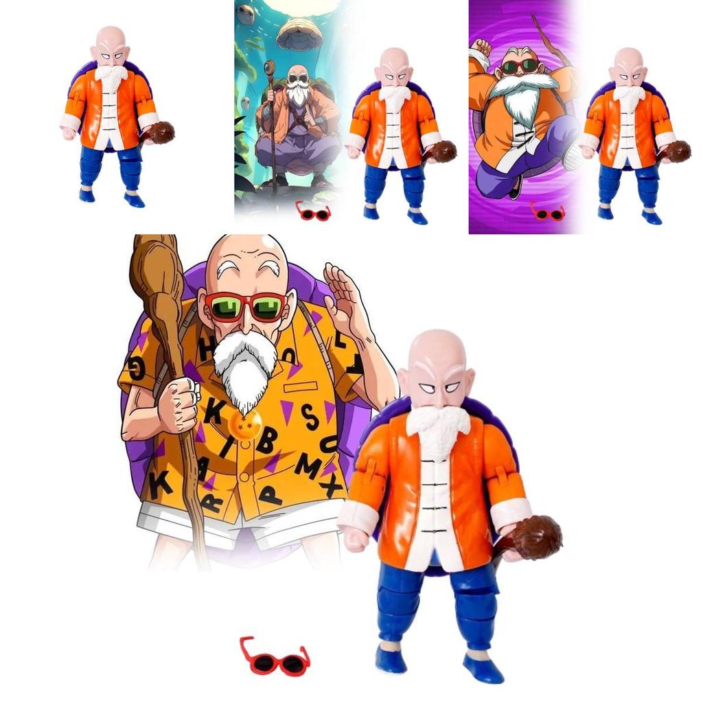 Exquisite Dragon Ball Z Figurine Of Master Roshi With Intricate Detail And Colorful Design