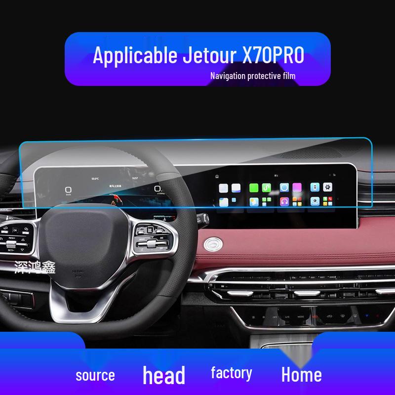 Compatible Jetour X70M/X70PRO/S Tempered Film Center Console Protective Car Interior Accessories for 25 Models