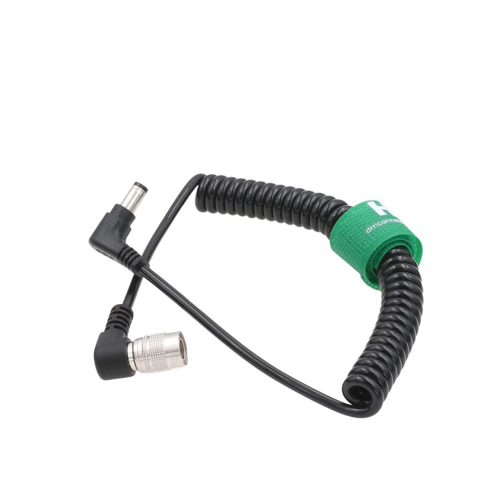 Downward angle Hirose 4-pin to DC power cable for Zaxcom ZOOM F4 F8 recorder and Sound Devices 664.