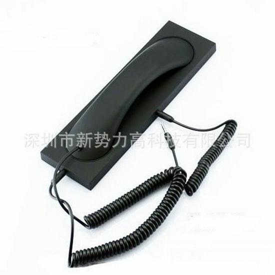 Retro Creative Mobile Phone & Computer Voice Headset Microphone in Landline Style