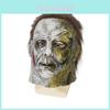 Halloween Michael Myers Latexmaske mit gruseligem Design für Cosplay und Kostümpartys