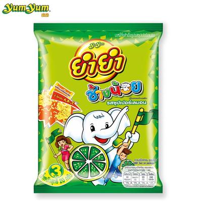 Yum Yum Chang Noi (Little Elephant), Super Lemon Flavor, 20 G, 6 Pcs / 12 Pcs / 24 Pcs - Thai Instant Noodle