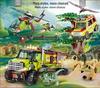 Children's Educational Dinosaur Escape Ship Toy - Carcharodontosaurus Building Blocks Gift for Boys