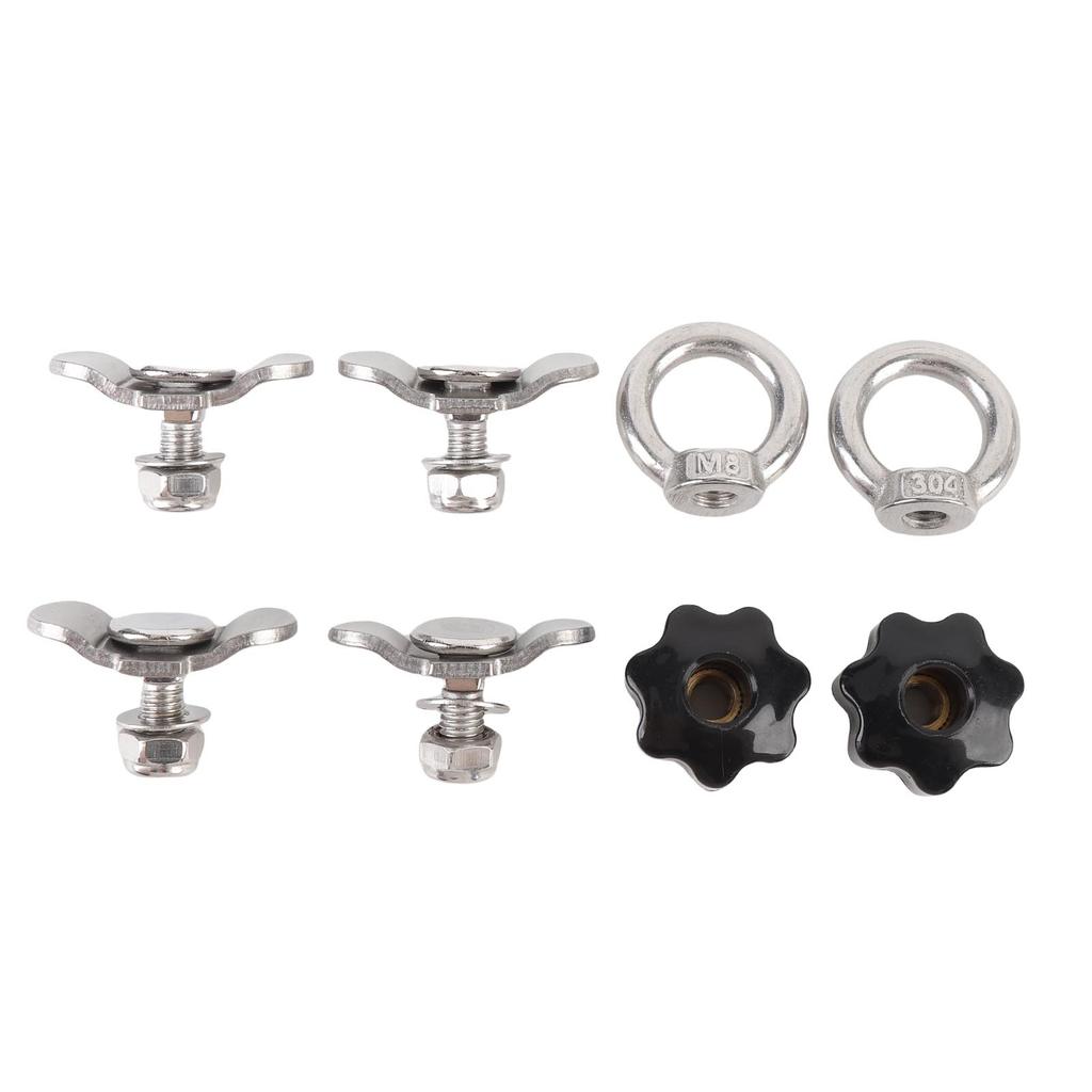 L Track Double Lug Threaded Stud Nut Anti Rusty L Track Tie Down Fitting Versatile 5500lbs Breaking Strength for Pickup RV ATV