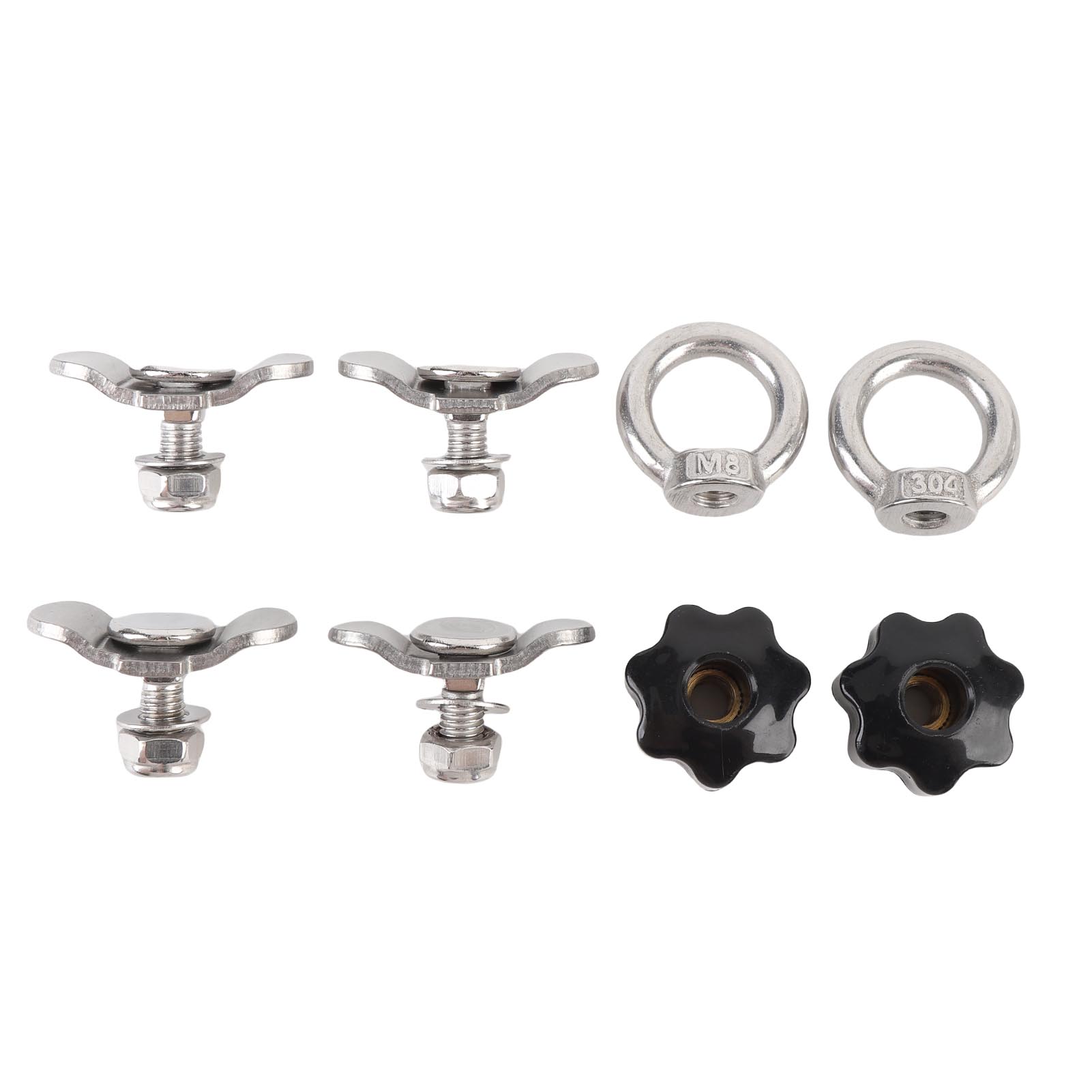 

L-образная направляющая с двойным проушиной, резьбовая гайка-шпилька, нержавеющая, L-образная направляющая, крепеж для фиксации, универсальный, прочность на разрыв 5500 фунтов, для пикапа, дома на колесах, квадроцикла