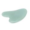 Gua Sha Facial Tool Natural Jade Stone Guasha Massage Board for Face Relieve TensionsPeach Heart Light Green