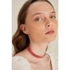 Damski 4-rzędowy Model Cyrkon Kamień Srebrny Diamentowy Naszyjnik Suknia Wieczorowa Choker Zaręczyny Ślubny Ślubny Kołnierz Choker