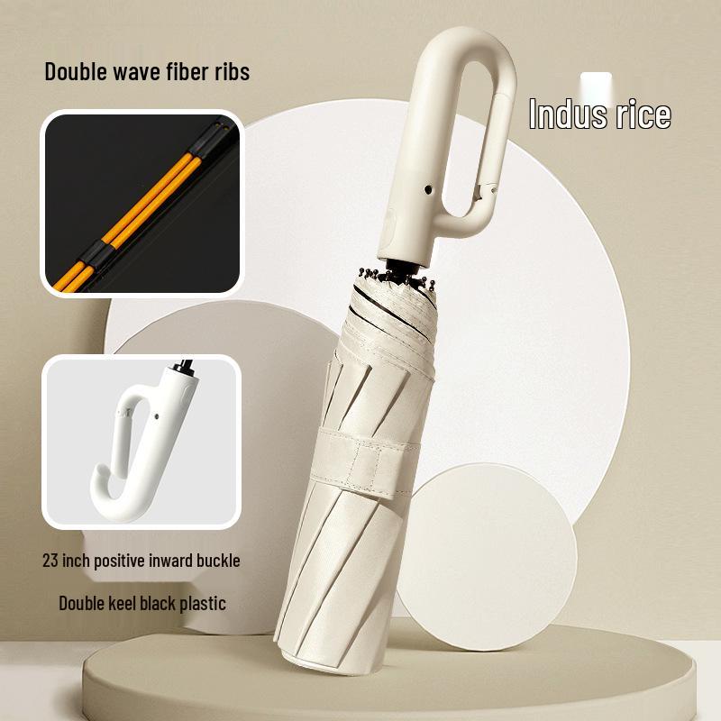 23" Double Rib Dual-Use Automatic Umbrella: Sun & Rain Protection for Two