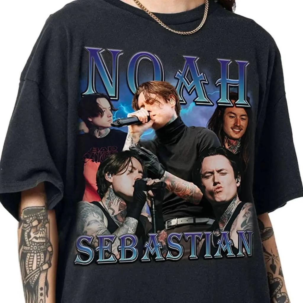 Y2k Hip Hop Tops 2026 Noah Sebastian Graphic Tee Bad OUnisexs Shirt Music Tour Print T Shirts Casual Loose Cotton Streetwear Unisex