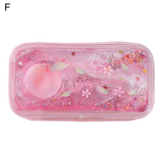 Durable Pen Bag Decorative Portable PVC Pencil Case Pen Bag Cosmetics Storage Pouch