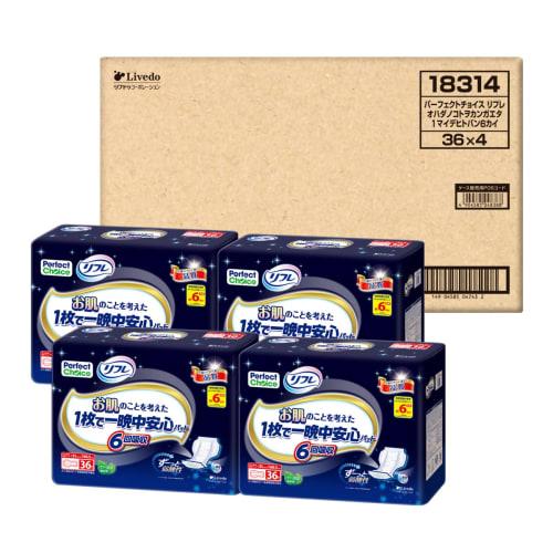 

Perfect Choice Perfect Choice Ночные прокладки, нежные к коже, 6-кратное впитывание, 36 штук х 4 [Продается упаковкой] [Эксклюзивно для .co.jp]