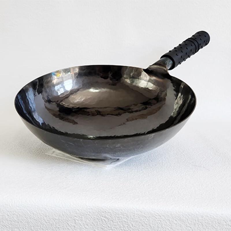 Sanjiaolong 36cm Hand-Forged Wrought Iron Wok