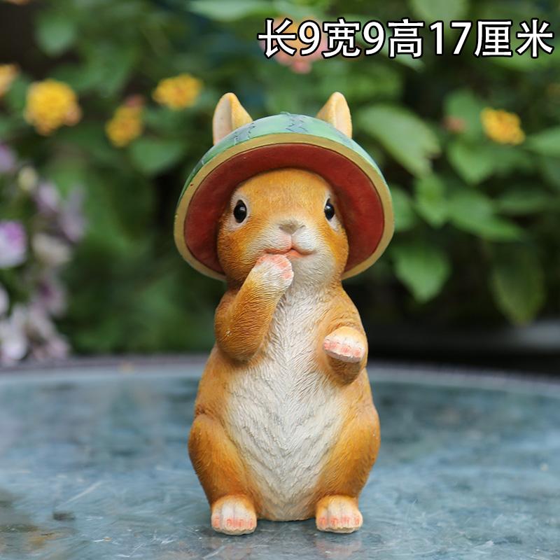 

Resin Bunny Animal Cute Rabbit Desk Decorative Home Accessories Miniature Animals Decorative Kawaii Figurine