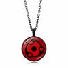 anime merchandise Naruto Sharingan Pendant Necklace Men Women Versatile Circular accessories Sweater Chain toys gifts for kids