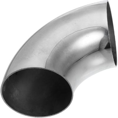 1pcs OD 3 Inch 90 Degree Mandrel Bend Elbow SS304 Stainless Steel Bend Tube Exhaust Elbow Pipe for Car Modified Exhaust System 3" Piping Silver Tone