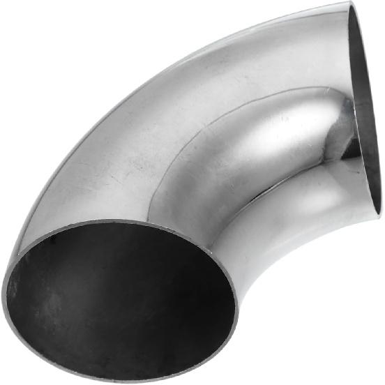 

1pcs OD 3 Inch 90 Degree Mandrel Bend Elbow SS304 Stainless Steel Bend Tube Exhaust Elbow Pipe for Car Modified Exhaust System 3 Piping Silver Tone