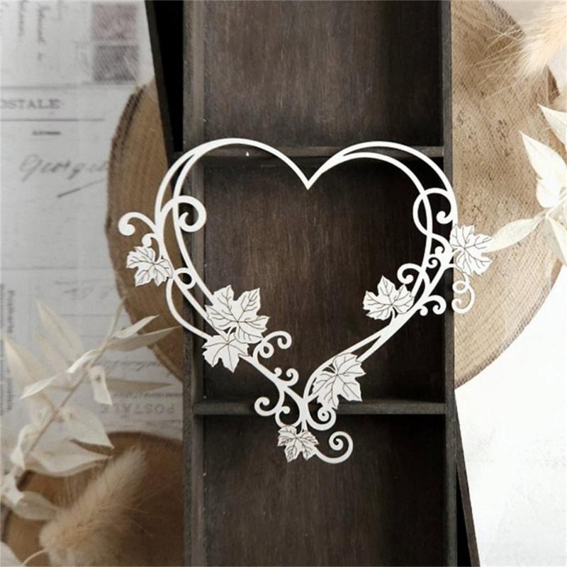 Flower Heart Carbon Steel Die Cut Embossing Cutting Dies Stencils For Card Making Scrapbooking Photo Album Memory Book
