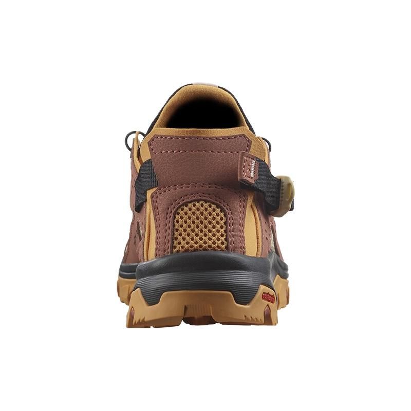 SALOMON Techamphibian 5 Leather Non-Slip Shock Absorbing Durable Low-Top Outdoor Functional Shoes Women Shoes Yellow L471170