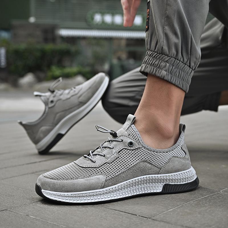 Mode Sommer Mode Herren Handgefertigte Slipper Lässige Leder Herren Slipper Atmungsaktive Herren Outdoor Schuhe Slipper Mokka-Schuhe