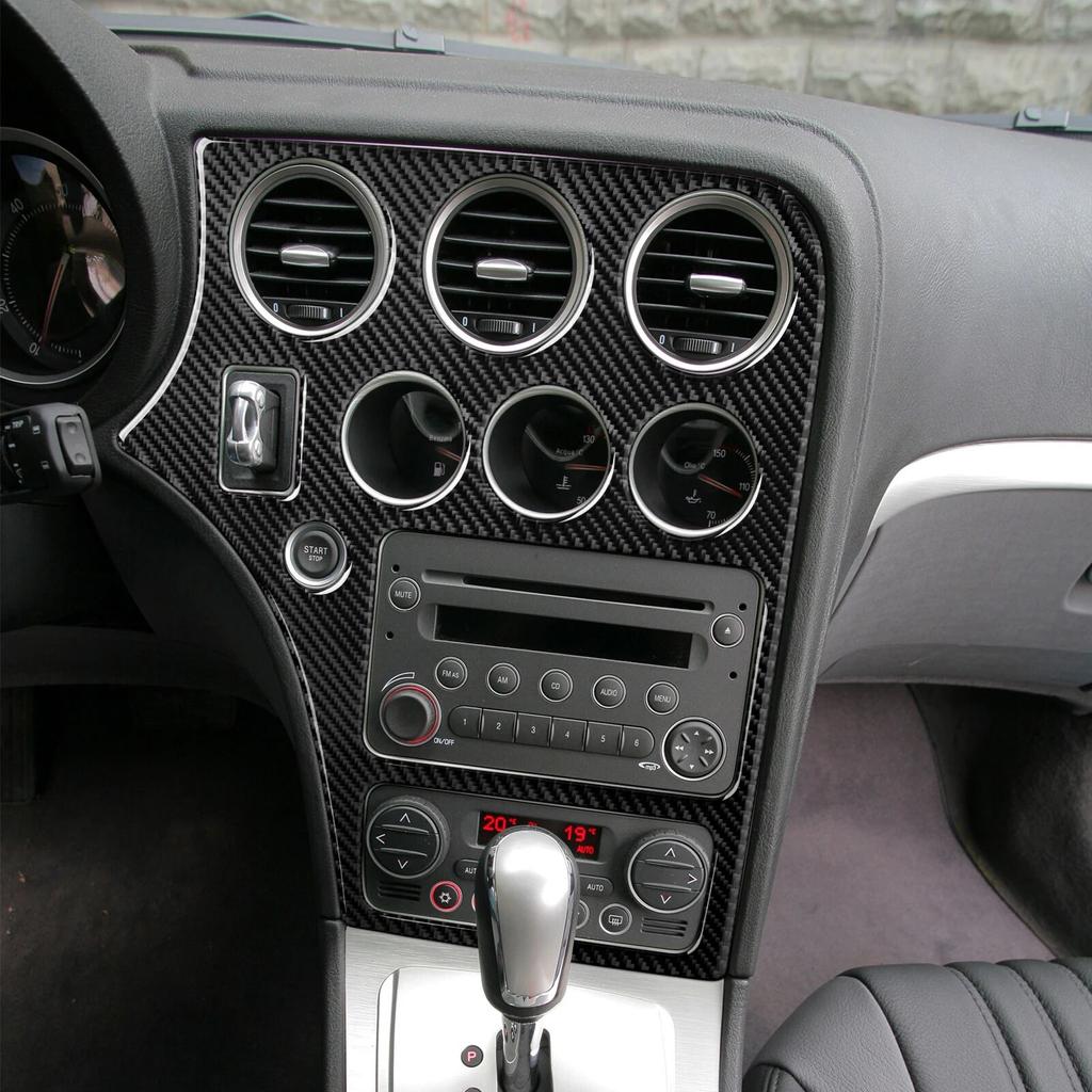 Autocolant Panou CD Auto Ornament Fibră de Carbon Pentru Alfa Romeo 159 Brera Spider 2004 2005 2006 2007 2008 2009 2010 2011 Accesorii