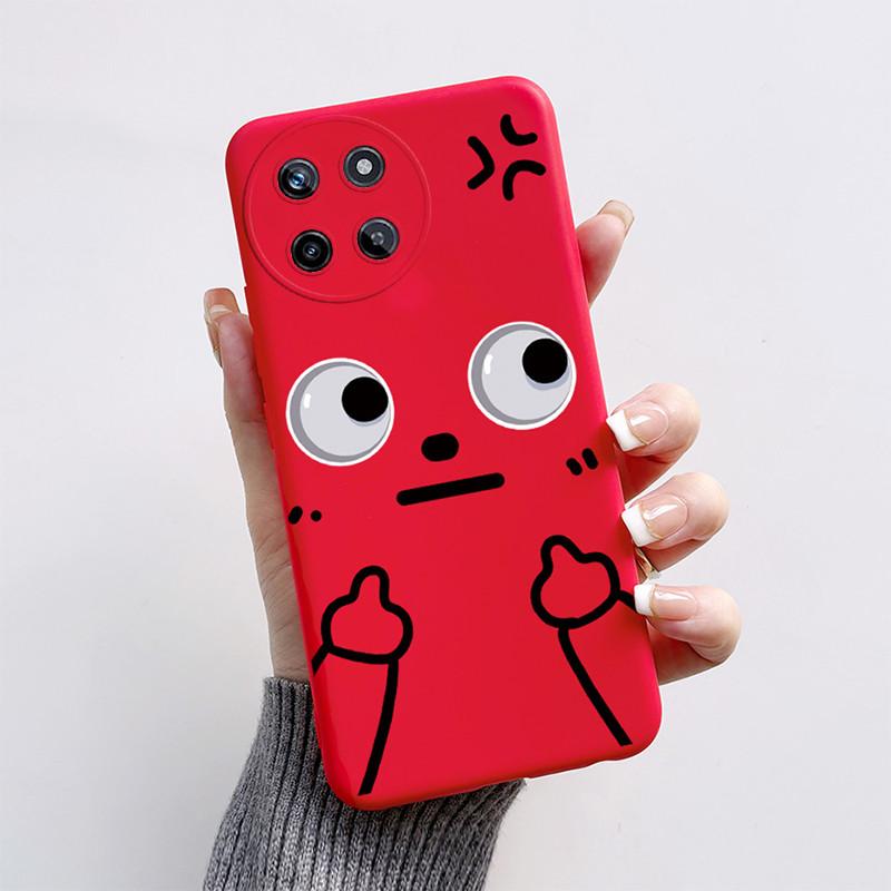 For OPPO Realme 11 4G Phone Case Cute Cat Cartoon Funny Dog Shell Soft Silicone Protection Back Cover For Realme11 RMX3636 Funda