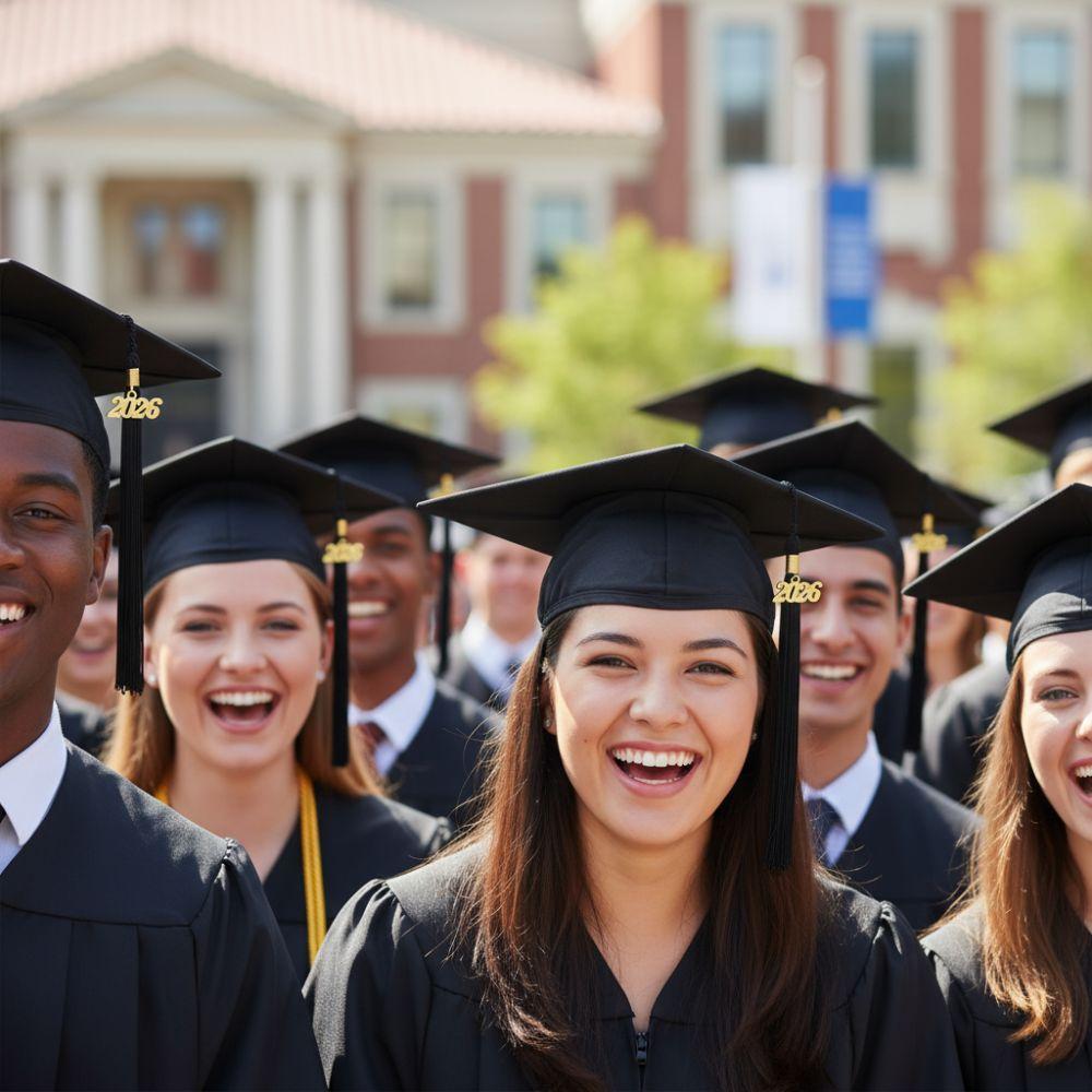Breathable Matte 2026 Graduation Cap DIY Bachelor Academic Hat  College Graduations
