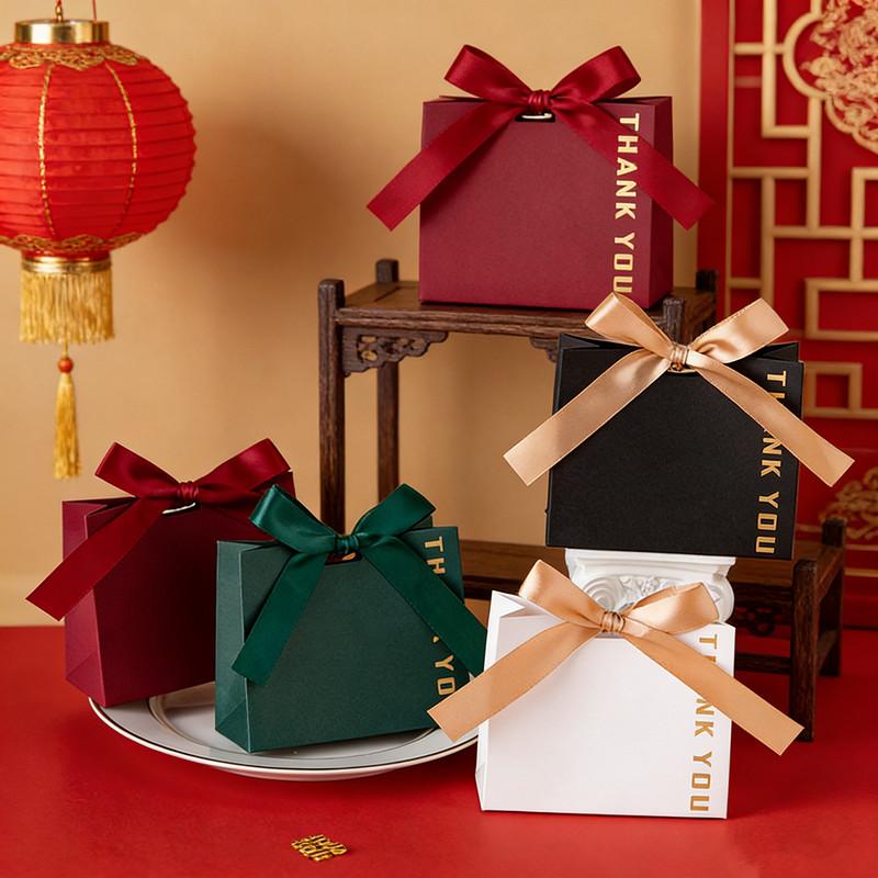 Thank You Bag Versatile Wedding Gift Box Gift Bag High-Quality Paper Packing Bag For Business Event Birthday Party Wedding