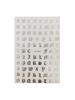 Nail 3d Art Stickers Latin Roman English Alphabet Letter Decals Decoration Tip