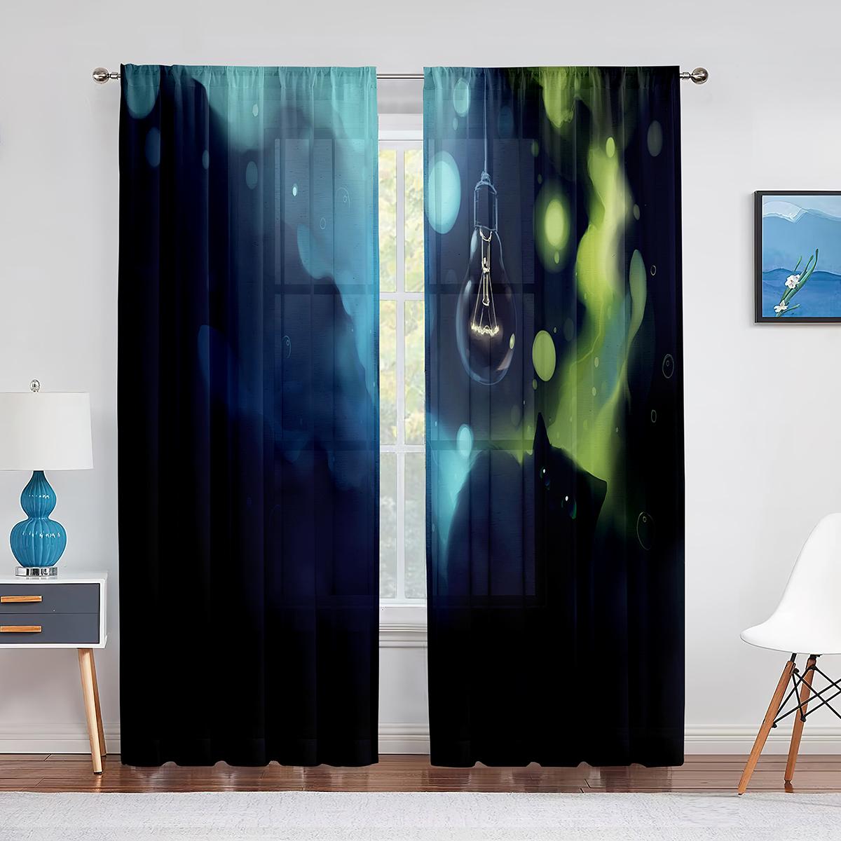 Прозрачная вуаль с милым черным котом — фото 7