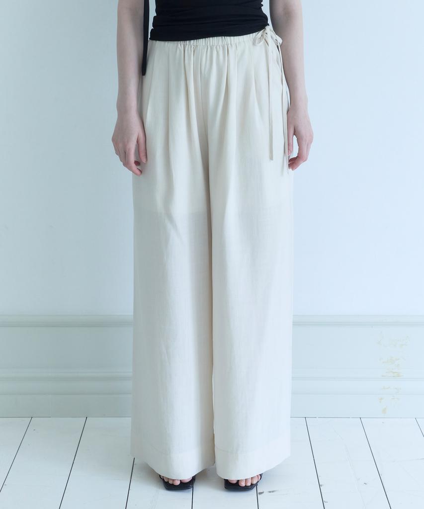 Mejongleuhaleu Continue Pintuck Wide Pants 2 Colors