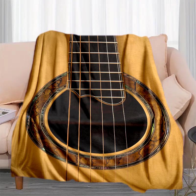 

1PC Musical elements printed blanket, all season lightweight home office outdoor nap multifunctional blanket A10 80cm x 120cm