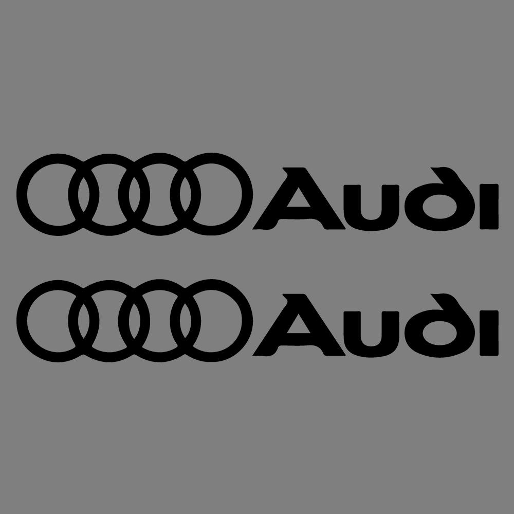 2PCS Car Body Trunk Window Logo Sticker Decal Decor Accessories For F2 Sline RS Quattro A4 A5 A6 TT A8 Q5 Q6 Q7 Q8 S A7 8P S3