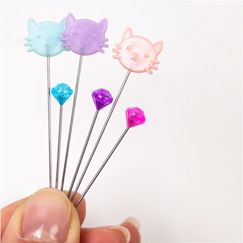 80pcs DIY Crafts Sewing Pin Holder Multi-Color with Positioning Pins Pin Cushion Dressmaker Quilting Sewing Tools