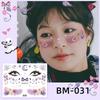 Waterproof Halloween Bat Face Stickers for Kids - Aesthetic Temporary Tattoos