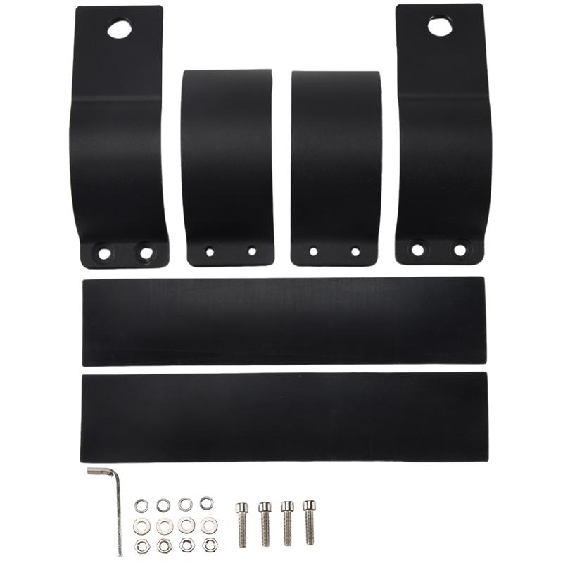 WO-2X 3 Inch 76-81Mm Bull Bar Roll Cage Mount Bracket Clamps LED Work Light Bar Holder For SUV ATV Truck Motorcycle Boat
