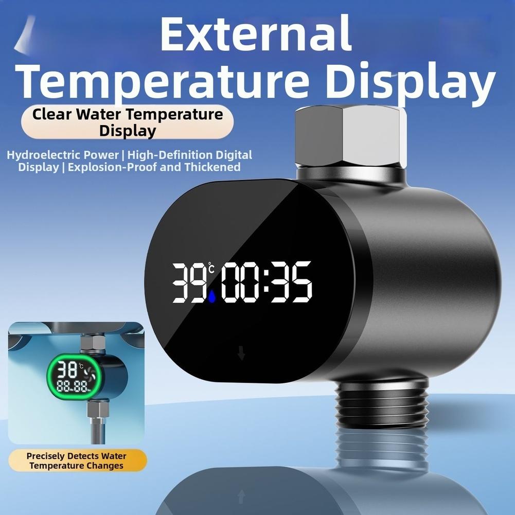 Shower Thermometer LED Thermometer Color Changing Indicator ABS Material