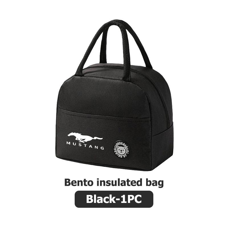 For Mustang Car Logo Lunch Box Organiser Bag Outdoor Camping Insulated Bag Universal Big Size Shelby GT