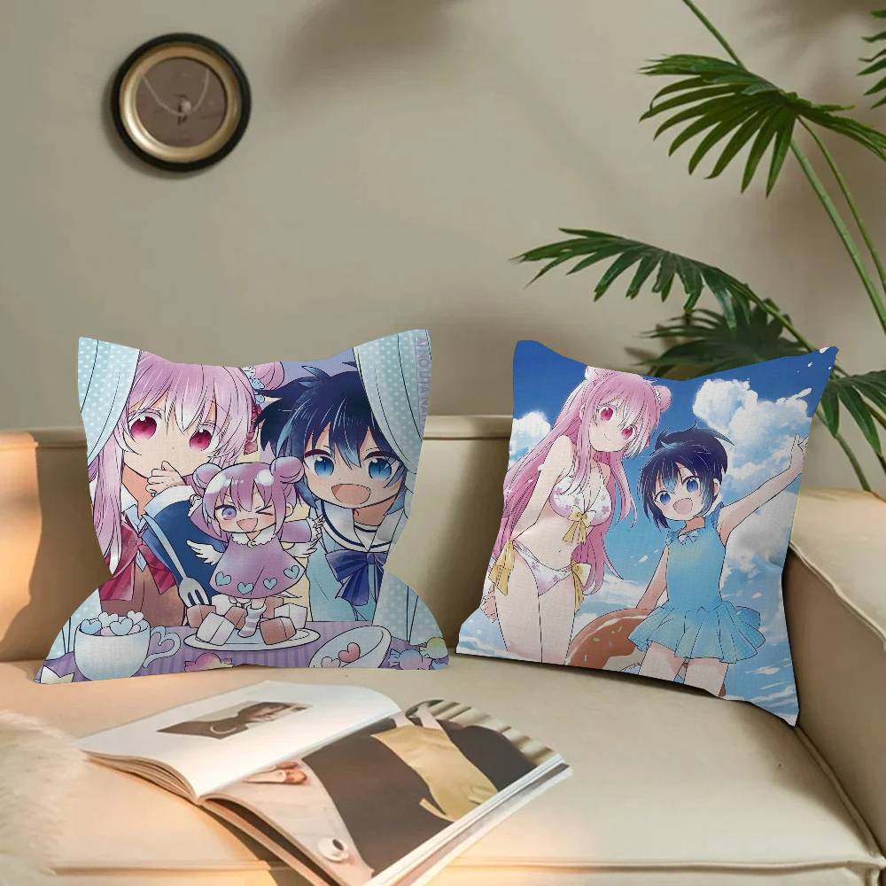 Happy Sugar Life cartoon Pillow Cover for Bedroom Room and Living Room Sofa Decorative Cushion Cover